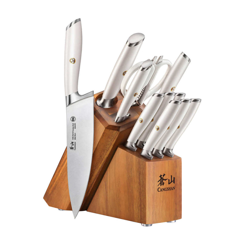 Cangshan L/L1 Series German Steel Forged Knife Set, 12-Piece