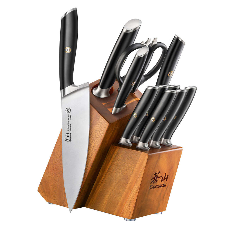 Cangshan L/L1 Series German Steel Forged Knife Set, 12-Piece