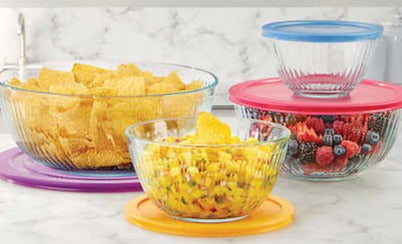 Pyrex Mixing Bowl Set, 8-piece