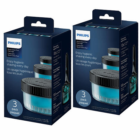 Philips Quick Clean Pod Cartridges, 6-pack