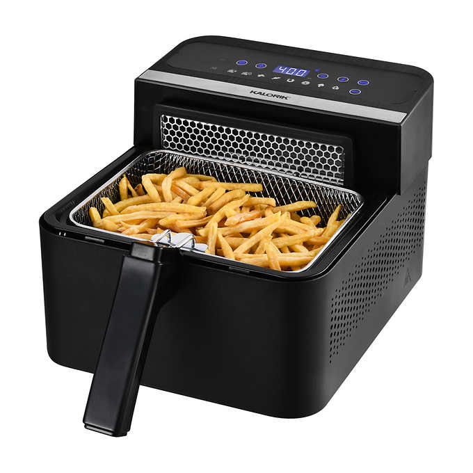 Kalorik 2-in-1 Digital Air and Deep Fryer, Black