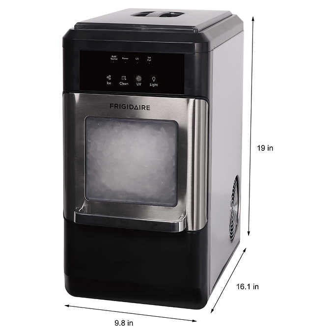 Frigidaire Crunchy Chewable Nugget Ice Maker with Stainless Steel Door