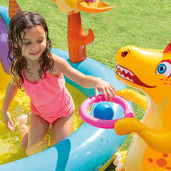 Intex Dinoland Inflatable Play Center, 131" X 90" X 44"