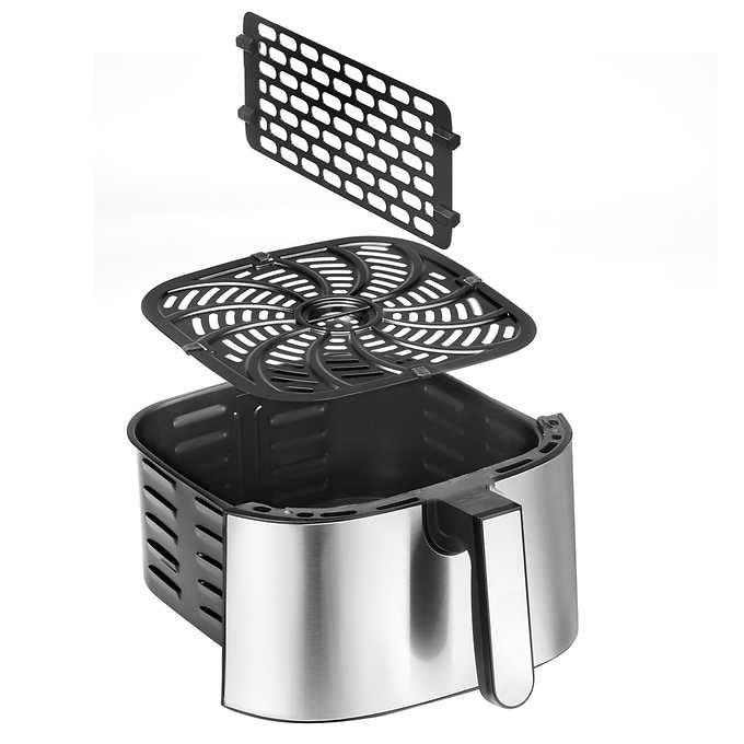 Chefman XL 7.57 L (8-Qt) Digital Stainless Air Fryer with Divider