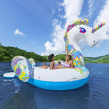 H2OGO! Paradise Dreams Giant Unicorn 6-person Inflatable Party Island