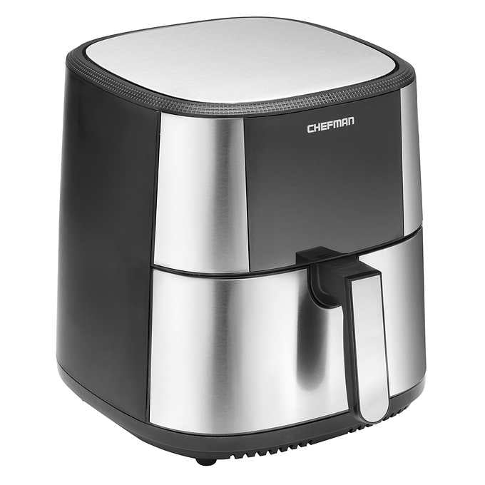 Chefman XL 7.57 L (8-Qt) Digital Stainless Air Fryer with Divider