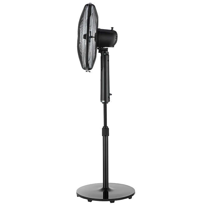 Ecohouzng 40.6 cm (16 in.) LED Touch Control, Pedestal Fan, Black