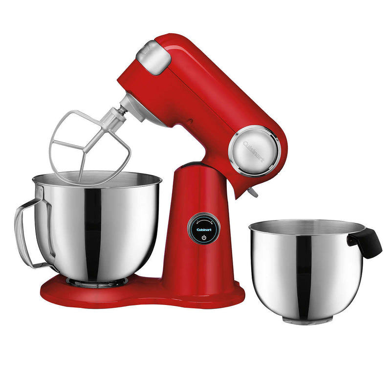 Cuisinart 5.2 L (5.5 Qt.) Precision Master Elite Digital Stand Mixer with bonus bowl (Red)