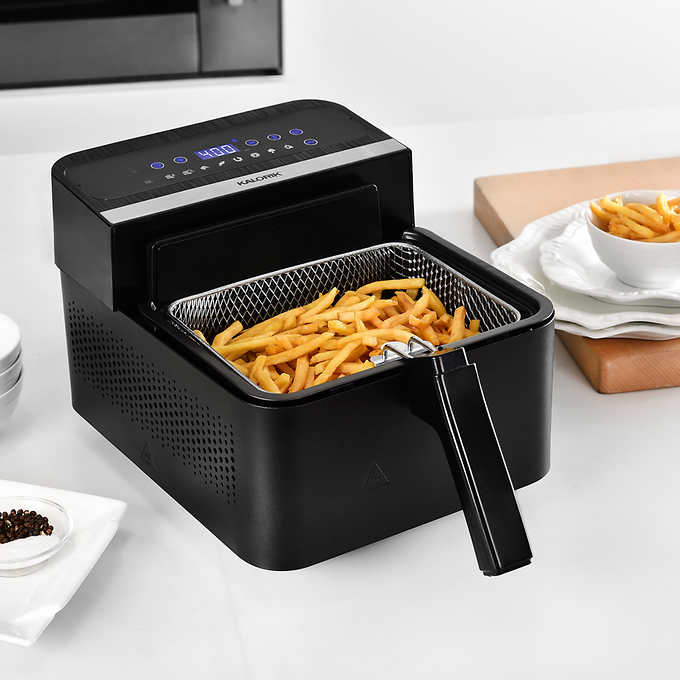 Kalorik 2-in-1 Digital Air and Deep Fryer, Black