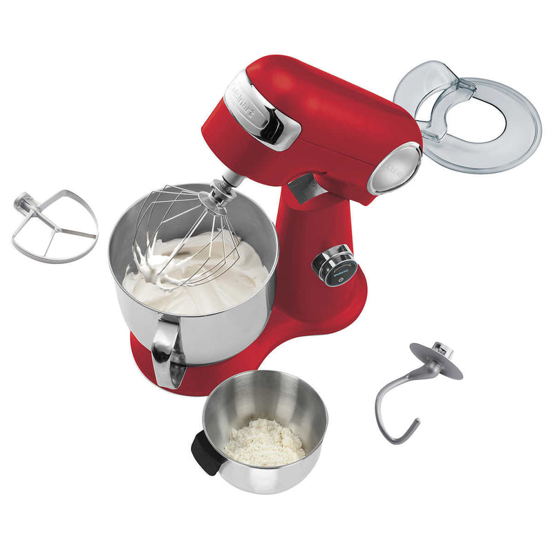 Cuisinart 5.2 L (5.5 Qt.) Precision Master Elite Digital Stand Mixer with bonus bowl (Red)