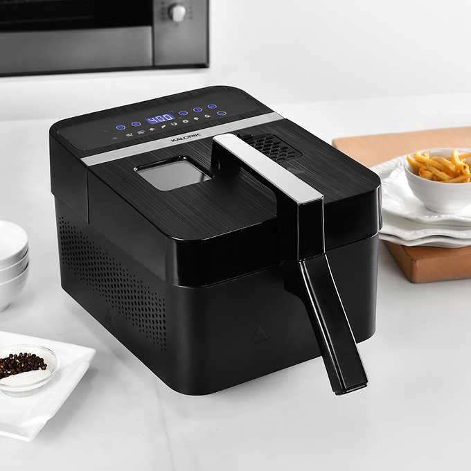 Kalorik 2-in-1 Digital Air and Deep Fryer, Black