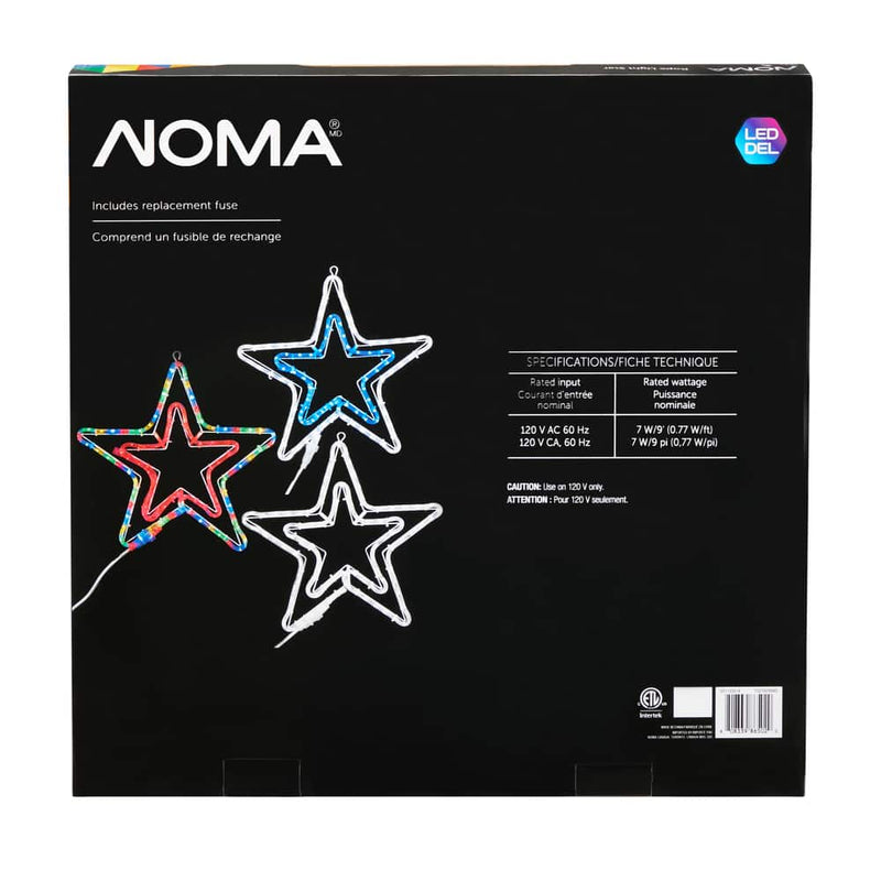 Noma 18 inch Rope Star  Multicoloured/ Indoor / Outdoor light