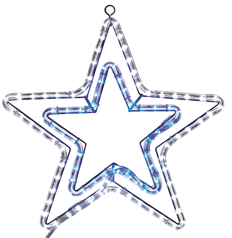 Noma 18 inch Rope Star  Multicoloured/ Indoor / Outdoor light