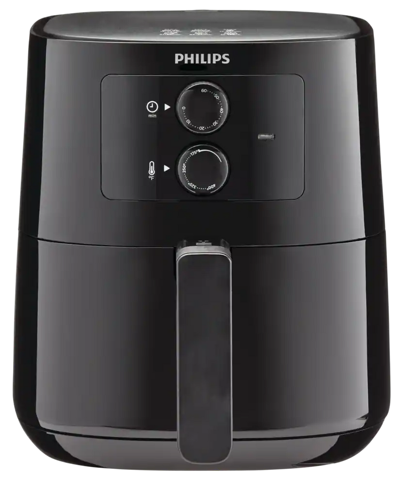 Philips Essential Compact Air Fryer w/ Rapid Air Technology, Black, 4.1L