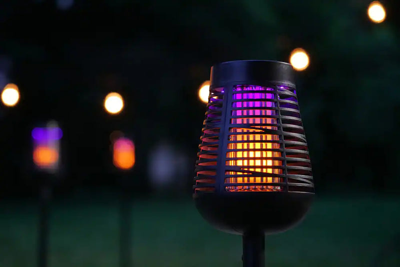 PIC Solar Insect Killer Torch Bug Zapper & Mosquito Repellent