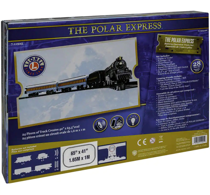 Lionel The Polar Express™ Collectible Toy Train Set, Ready-To-Play Track, Battery Operated, Ages 4+