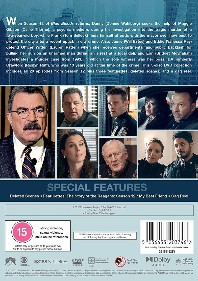 Blue Bloods: The Twelfth Season (DVD)-English only