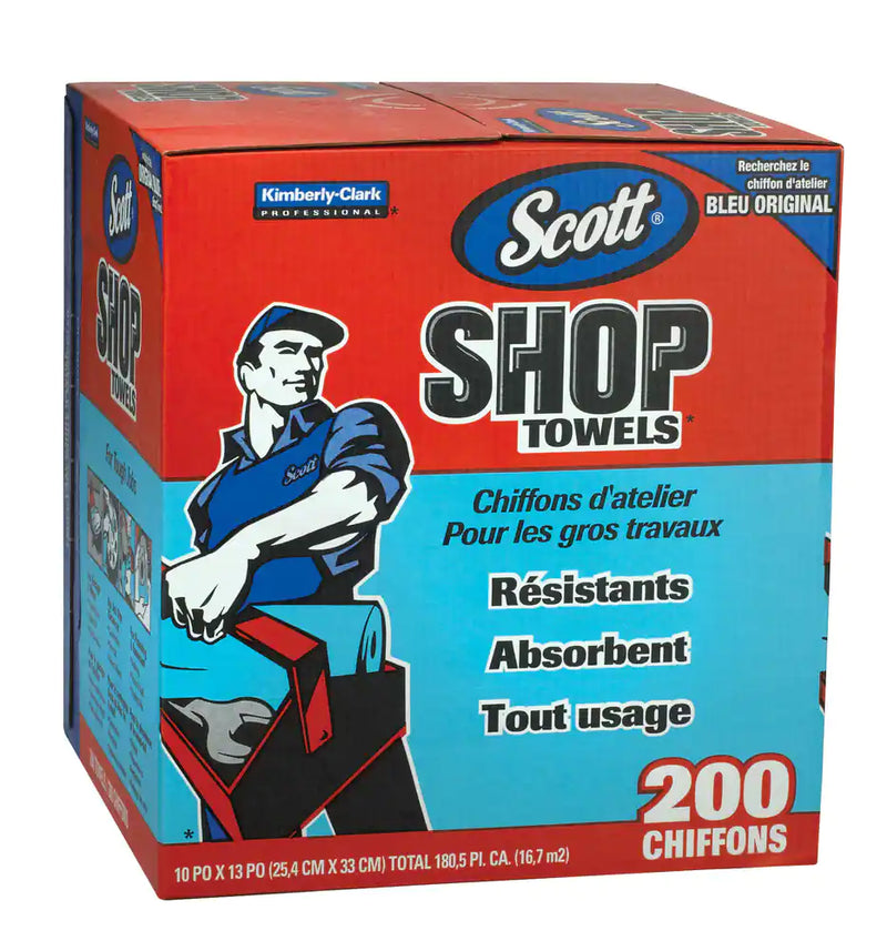 Shop Towels In A Box, 200-pk