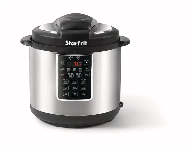 Starfrit Pressure Cooker w/ 9 Pre-set Functions, Stainless Steel, 6qt