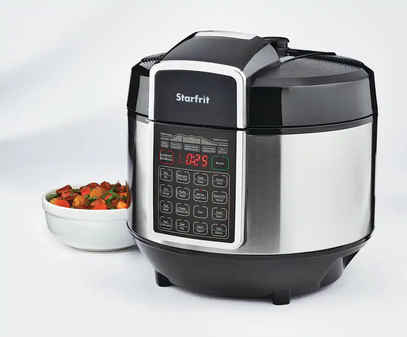 Starfrit Electric Pressure Cooker w/ 16 Pre-set Functions, Stainless Steel, 8.5qt