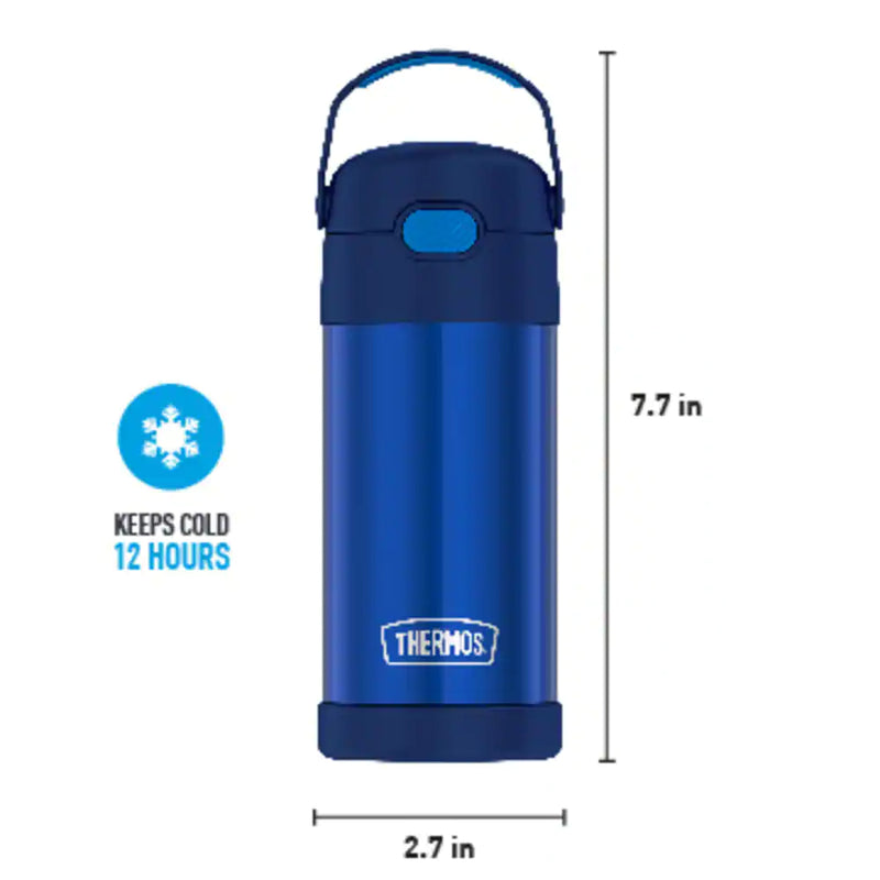 Thermos Stainless Steel Water Bottle, 12-oz